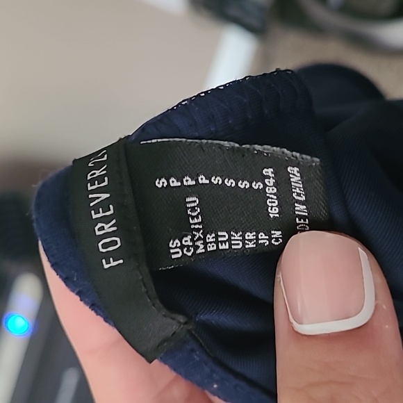 F21 Velvet Multicolored Bodysuit - Picture 8 of 8